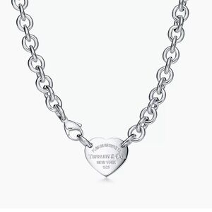 Return to Tiffany Heart Tag Chain Link Choker